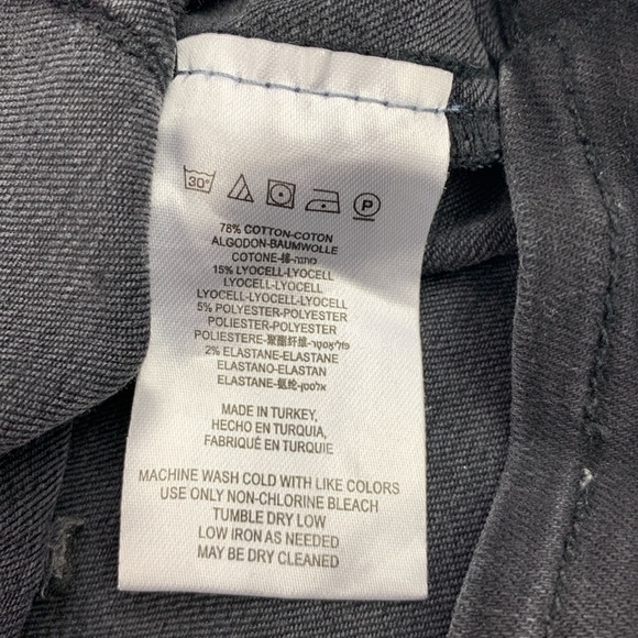 Free People Lace up Skinny Pants Jeans Faded Black Size 26 with stretch FP Boho - Picture 8 of 14